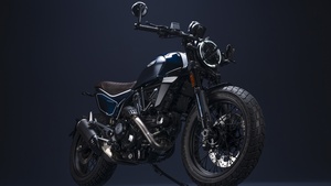 Ducati Scrambler Nightshift, 2023, Dark background, 4K wallpaper