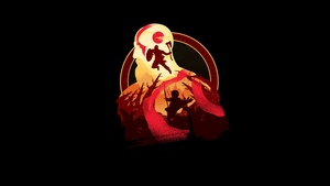 God of War, Kratos, Black background, 4K wallpaper