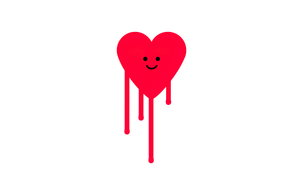 Drippy heart, Red heart, White background, Simple, 4K wallpaper