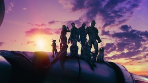 Guardians of the Galaxy Volume 3, Chris Pratt as Peter Quill, Zoe Saldana as Gamora, Dave Bautista as Drax, Vin Diesel as Groot, Bradley Cooper as Rocket, Karen Gillan as Nebula, Pom Klementieff as Mantis, 2023 Movies, 4K wallpaper