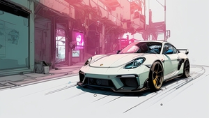 Porsche 718 Cayman, 4K wallpaper