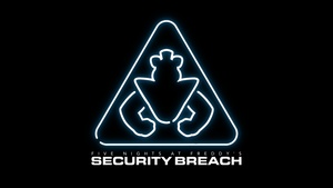 FNAF: Security Breach, AMOLED, Five Nights at Freddys, Black background, 4K wallpaper