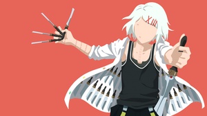 Tokyo Ghoul, Orange background, Faceless, Orange background, 4K wallpaper