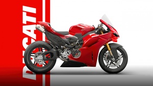 Ducati Panigale V4 S, Red aesthetic, Sports bikes, 4K wallpaper