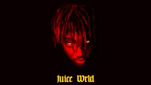 Juice Wrld, Black background, American rapper, American singer, 4K wallpaper