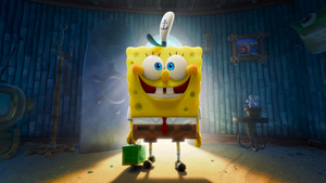 3D SpongeBob, SpongeBob SquarePants, The SpongeBob Movie: Sponge on the Run, SpongeBob smiley face, 4K wallpaper