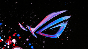 ASUS ROG, Colorful logo, Republic of Gamers, Black background, Milky Way, 4K wallpaper