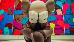 KAWS Separated, Kaws Companion, Sad, 4K wallpaper