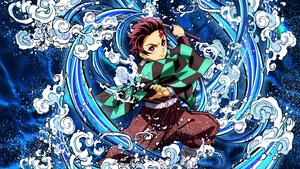 Demon Slayer: Kimetsu no Yaiba, Tanjiro Kamado, Water Breathing, 4K wallpaper