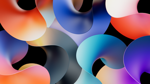 Colorful gradients, Gradient curves, Colorful abstract, Abstract curves, 4K wallpaper