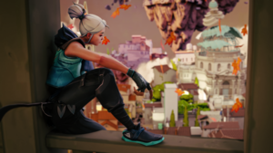 Jett, 3D Render, Valorant, 4K wallpaper