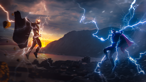 Crossover, Fusion, DC Superheroes, Marvel Superheroes, 4K wallpaper