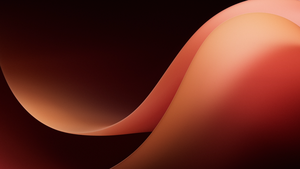 Microsoft Surface Duo 2, Orange background, Gradient background, Dark theme, 4K wallpaper