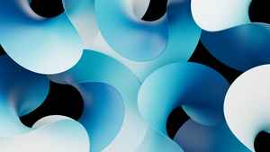 Cyan blue abstract, Abstract curves, Blue curves, Gradient curves, 4K wallpaper