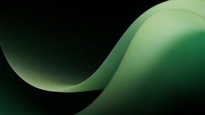 Microsoft Surface Duo 2, Green background, Gradient background, Dark theme, Sage green, 4K wallpaper