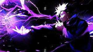 Jujutsu Kaisen, Satoru Gojo, Purple background, 4K wallpaper
