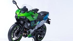 Kawasaki Ninja HEV, Electric Sports bikes, Hybrid bikes, White background, 4K wallpaper