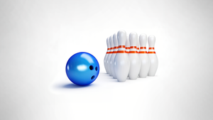 Bowling, White background, 4K wallpaper