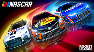 NASCAR, Rocket League, Video Game, 4K wallpaper