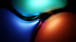 Metallic shapes, 3D background, Black background, 4K wallpaper
