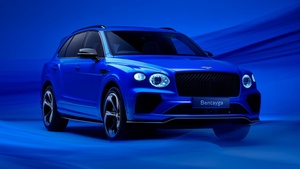 2024, Blue aesthetic, Bentley Bentayga S, 4K wallpaper