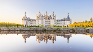 France, Ancient architecture, Reflection, Daytime, 4K wallpaper