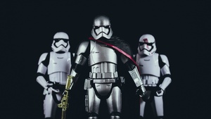Captain Phasma, Star Wars, Dark background, 4K wallpaper