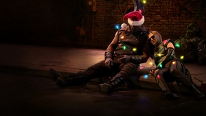 Dave Bautista as Drax, Pom Klementieff as Mantis, 2022 Series, Marvel Comics, Santa Claus, 4K wallpaper
