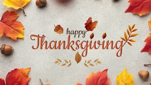 Happy Thanksgiving, Thanksgiving Day, Autumn leaves, Stone background, 4K wallpaper