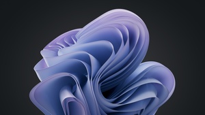 Surface Laptop 5, Stock, Blue abstract, Dark background, 4K wallpaper
