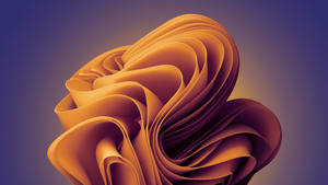 Windows 11, Stock, Sunset Orange, 4K wallpaper