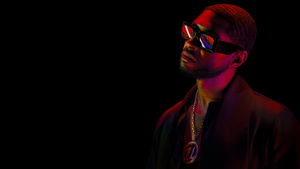 Usher, Super Bowl, Live concert, AMOLED, Black background, 4K wallpaper