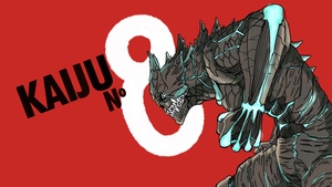 Kaiju No. 8, Red background, 4K wallpaper