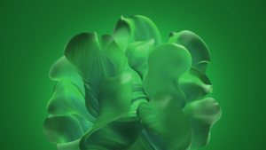 Windows 11, Green background, Bloom collection, Green abstract, 4K wallpaper