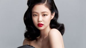 Jennie, Blackpink, K-Pop singer, White background, Portrait, 4K wallpaper