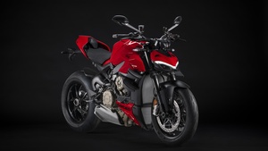 Ducati Streetfighter V4 S, Sports bikes, Dark background, 2023, 4K wallpaper
