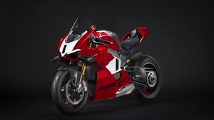 Ducati Panigale V4 R, Sports bikes, Dark background, 2023, 4K wallpaper