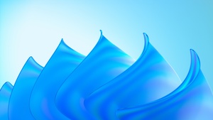 Glass, CGI, Light, Abstract background, Blue background, 3D background, 4K wallpaper