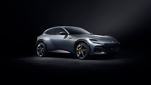 Ferrari Purosangue, SUV, Dark background, 2022, 4K wallpaper