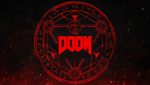 Game Art, Doom Eternal, Dark background, Video Game, 4K wallpaper