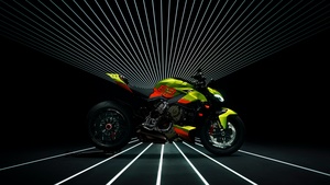 Ducati Streetfighter V4 Lamborghini, Lamborghini Huracán STO, Sports bikes, Black background, 2022, 4K wallpaper