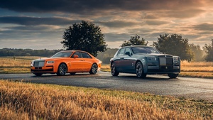 Rolls-Royce Ghost Black Badge, Rolls-Royce Phantom Series II, 2022, 4K wallpaper