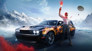 Dodge Challenger SRT, PUBG MOBILE, 4K wallpaper