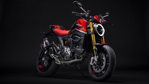 Ducati Monster SP, 2023, Dark background, 4K wallpaper