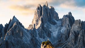 Cadini di Misurina, Dolomite mountains, Alone, Scenic, Viewpoint, Italy, Motorola Edge 30 Neo, Stock, 4K wallpaper