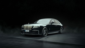 Rolls-Royce Black Badge Ghost, SPOFEC, 2022, Dark background, 4K wallpaper