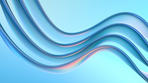 Glass, Light, Abstract background, Blue background, 3D background, 4K wallpaper