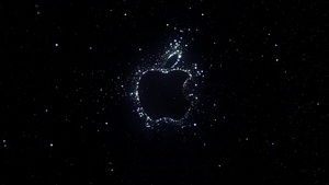 Apple Event 2022, iPhone 14, Apple logo, Dark background, Night sky, Dark aesthetic, 4K wallpaper