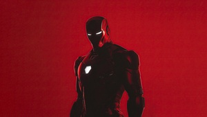 Iron Man, Red aesthetic, Red background, Marvel Superheroes, 4K wallpaper