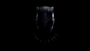 Black Panther, Dark, Marvel Superheroes, Black background, AMOLED, 4K wallpaper